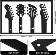 Rustic Metal Guitar Wall Art