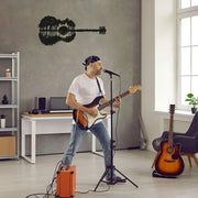Rustic Metal Guitar Wall Art