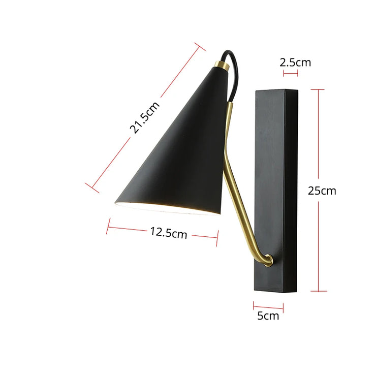 Minimalist living room wall lamp