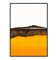 Beige, Brown, Abstract Oil Painting on Canvas