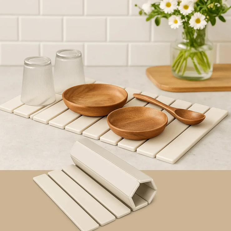 Eco-Friendly Portable Dish Drying Mat